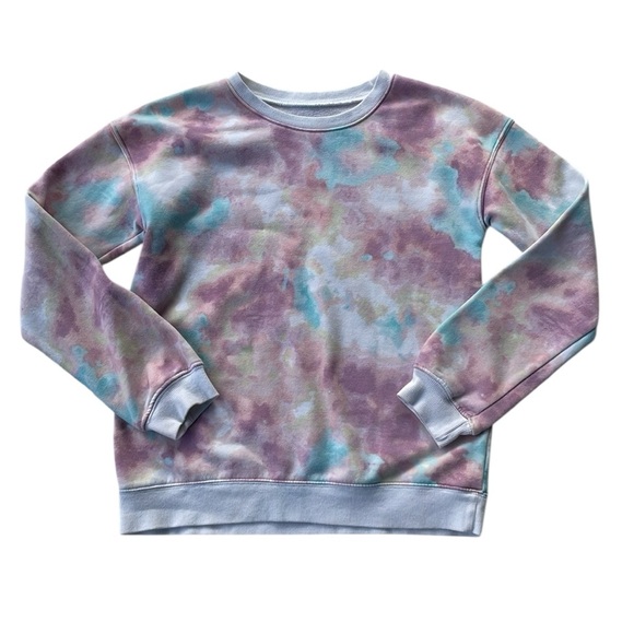 SO FAVORITE CREW GIRLS TIE DYE LONG SLEEVE LIGHTWEIGHT SWEATSHIRT SIZE XL 14-16 - Picture 1 of 6